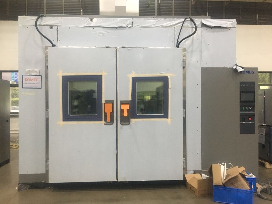 Laboratory double door air-cooled 15L walk-in chamber with lighting device