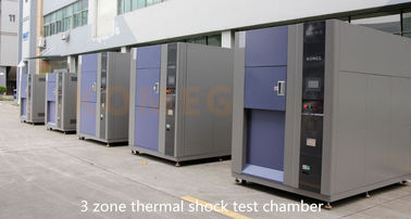 Three - Zone Thermal Shock Chamber With Alarm System 300L / Temperature Cycling Chamber